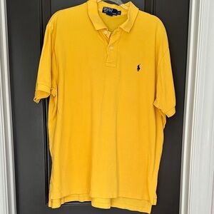 Polo by Ralph Lauren Men's Bright Yellow Polo Shirt Size XL